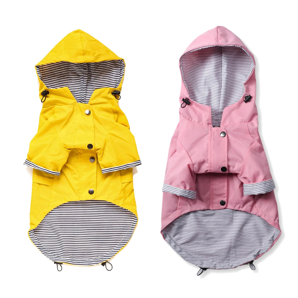 Pet Dog Coat Waterproof Jacket for Small Medium Large Dogs Cats Pet Raincoat Dog Sport Hoodies Popa Perro Pet Fashion Clothes