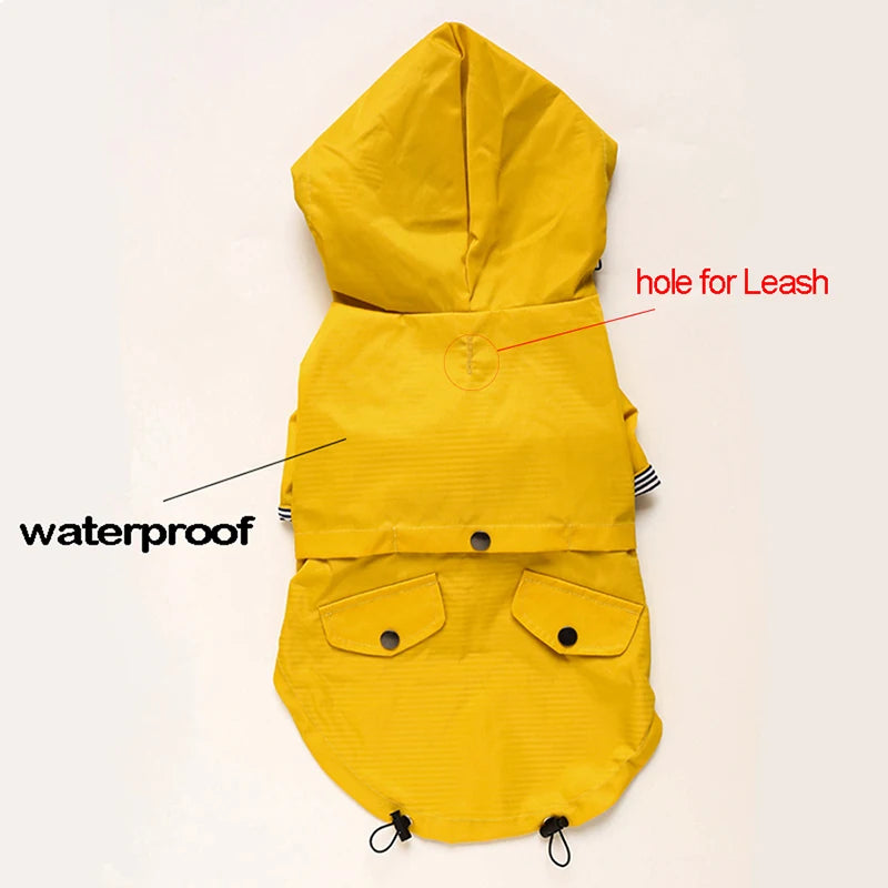Pet Dog Coat Waterproof Jacket for Small Medium Large Dogs Cats Pet Raincoat Dog Sport Hoodies Popa Perro Pet Fashion Clothes